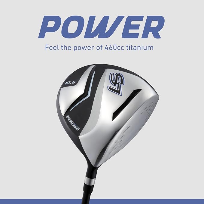 Precise S7 Men’s 18-Piece Golf Set – Titanium Driver, 5-SW Irons, Stand Bag - Image 4