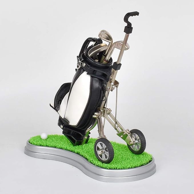 Golf Pen Holder with 3 Piece Pens Desktop Toys Decoration Entertainment Novelty - Image 8