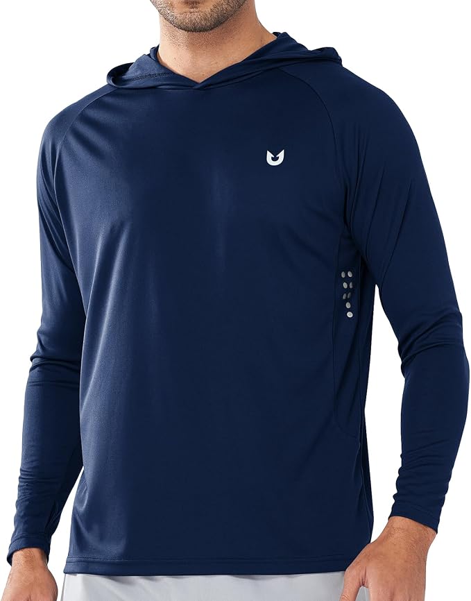 NORTHYARD Men's UPF 50+ Hoodie Shirts Long Sleeve Sun Protection Fishing Swim by NORTHYARD