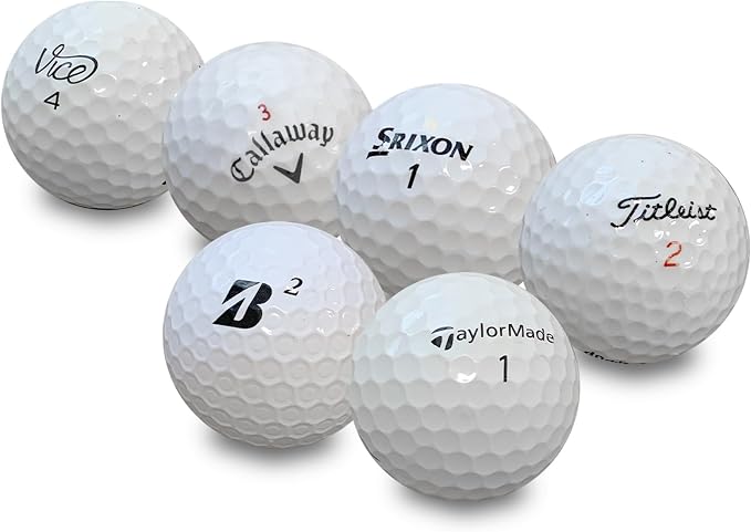 Golf Ball nut - 48 Used Golf Balls – Recycled Premium Brands Assorted Mix - Image 2