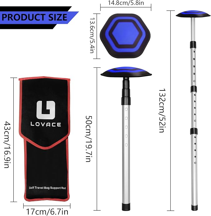 Golf Travel Bag Support System, Golf Club Travel Protection Kit - Image 4