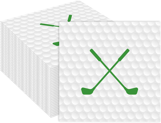 50 Pieces Golf Paper Napkins 13 x 13 Inches Luncheon Napkins Cocktail Napkins Disposable Sports Theme Decorations for Kids Baby Shower,Birthday Party,Golf Theme Party Supplies