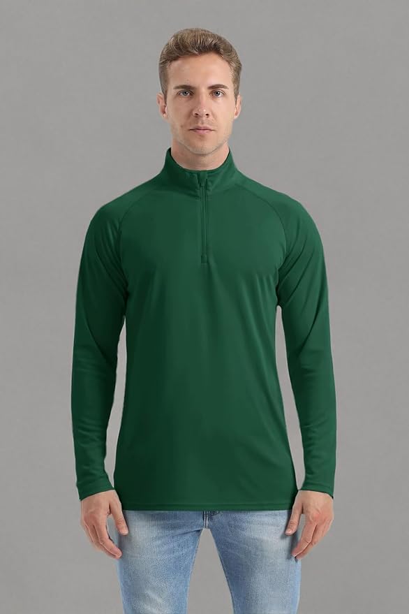 Boladeci Men's UPF 50+ Sun Shirts 1/4 Zip Long Sleeve SPF UV Protection - Image 8