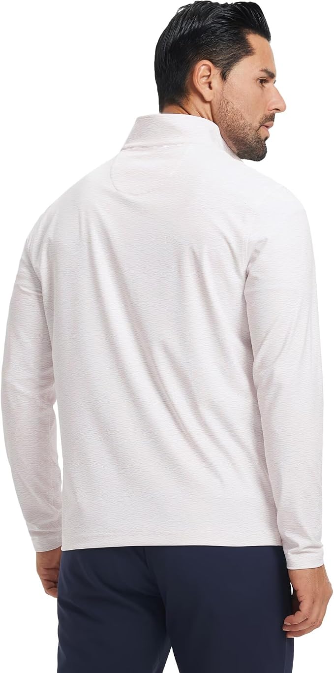 M MAELREG Quarter Zip Golf Pullover Men Dry Fit Long Sleeve Performance Wicking - Image 5