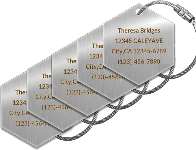 Custom Personalized Luggage Tags-Customized Unique tag by KOMVIOO