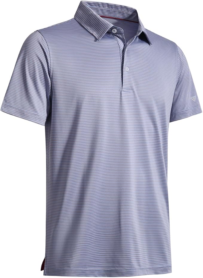 Golf Shirts for Men Dry Fit Short Sleeve Print Performance Moisture Wicking by MAELREG