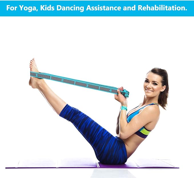 Stretch Strap, Elastic Yoga Stretching Strap, Dance & Gymnastics Exercise and - Image 5