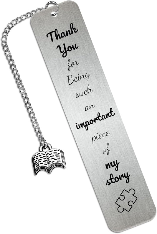 Bookmarks for Women & Teachers, Inspirational Thank You Gift for Boss, Friend, Colleague, Teacher Appreciation, Graduation, Book Lovers, Motivational Bookmark Gifts