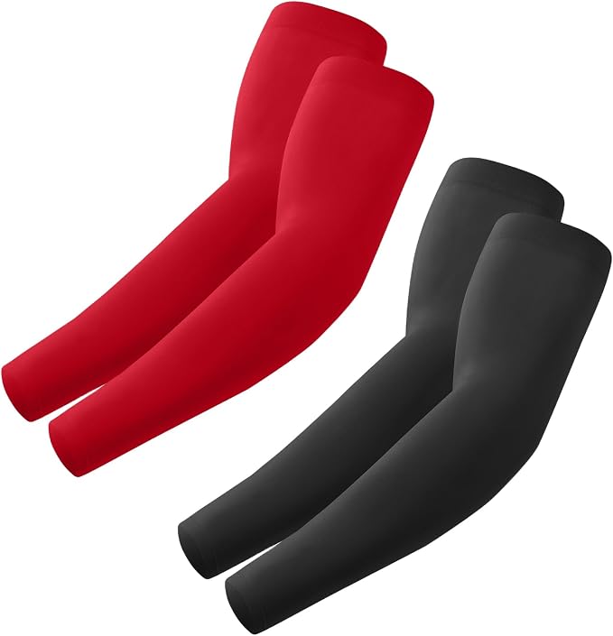 Arm Sleeves, Cooling UV Sun Protection Sports Compression by Roxun