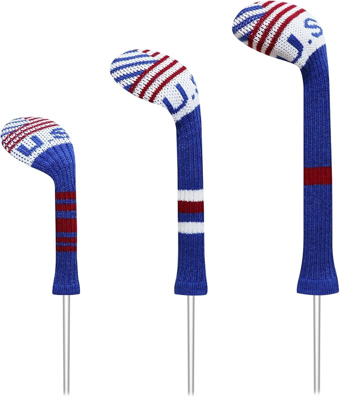 LeFeng 3Pcs Golf Club Covers, Knitted Golf Club Covers by LeFengSports
