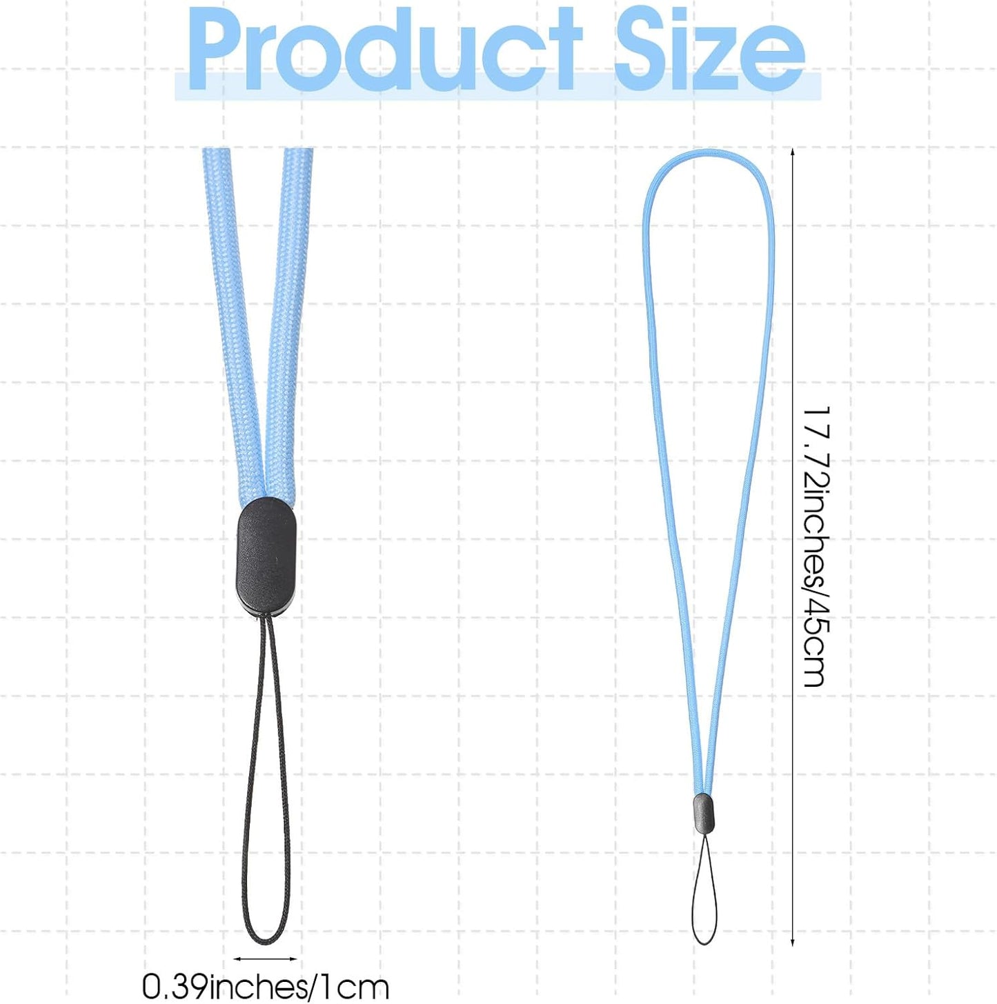 10Pcs Lanyards for ID Badges Colored Lanyards Neck Lanyard Straps Multi-Purpose Badge Holder Strap for Women Men Teacher Wallet Whistles id Badges Holder Keys Office (10 Colors)