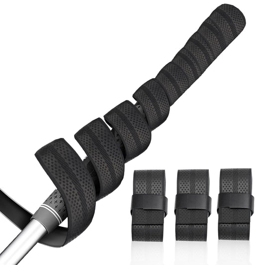 3 PCS Golf Grip Wrapping Tapes, 1 x 40 inch Black Golf Club Grip Tape, Provides Excellent Feeling and Control