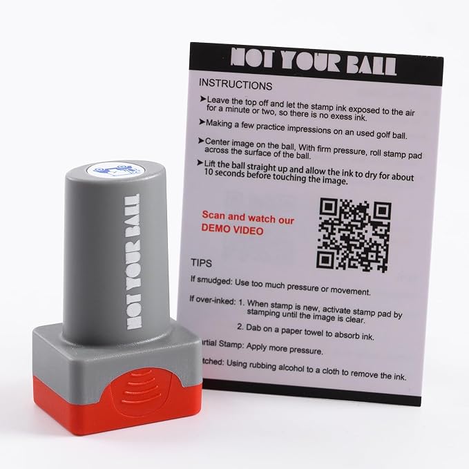 QUBI Golf Ball Stamp, Golf Ball Stamper, Self-Inking Golf Ball Stamp Marker to - Image 3