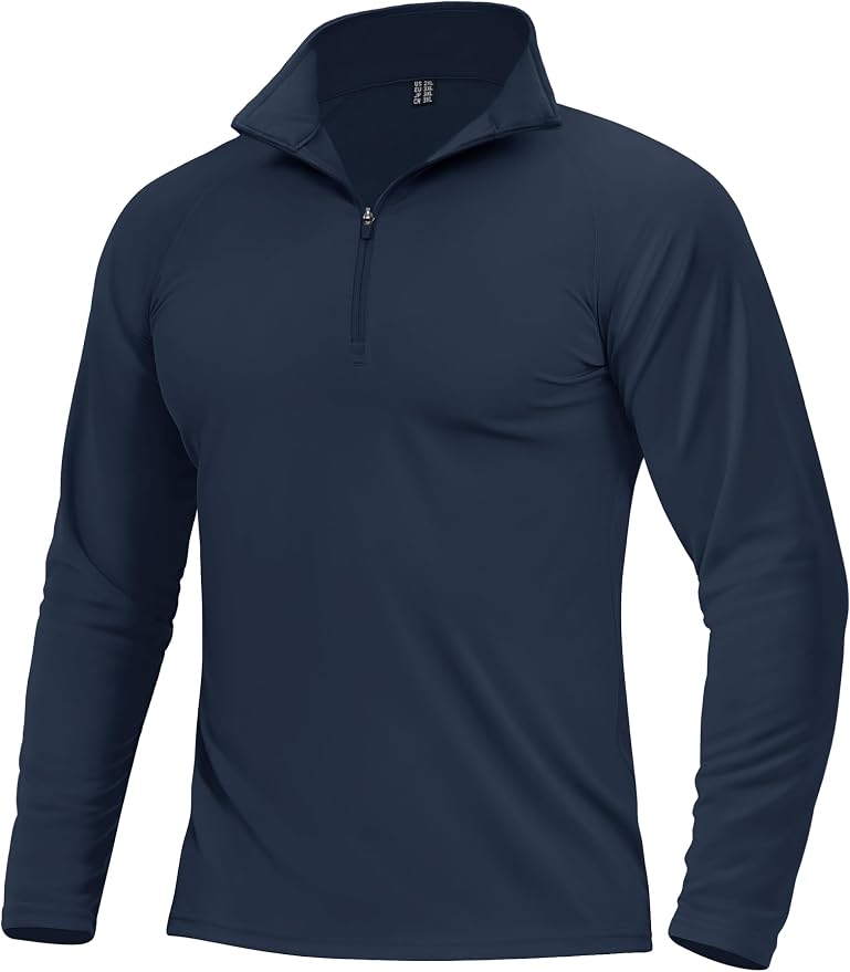 Boladeci Men's Quarter Zip Pullover Premium Fleece Lined Long Sleeve Golf by Boladeci
