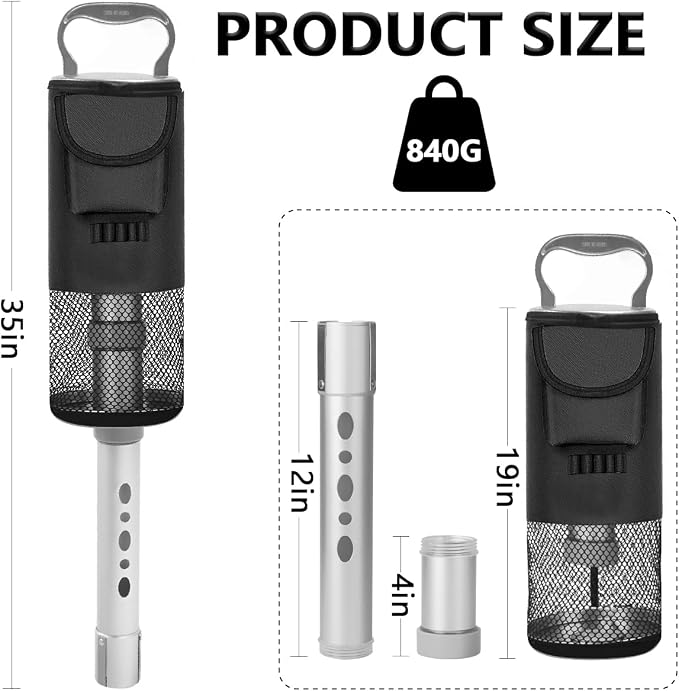 HOW TRUE Shag Bag for Golf Balls, Golf Ball Retriever - Image 2