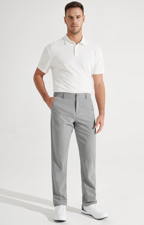 Libin Mens Golf Pants Stretch Work Dress Pants 30"/32"/34" Quick Dry - Image 6