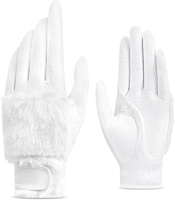 Women's Golf Gloves, Plush Thickened Imitation Rabbit Fur, Comfortable by Unknown