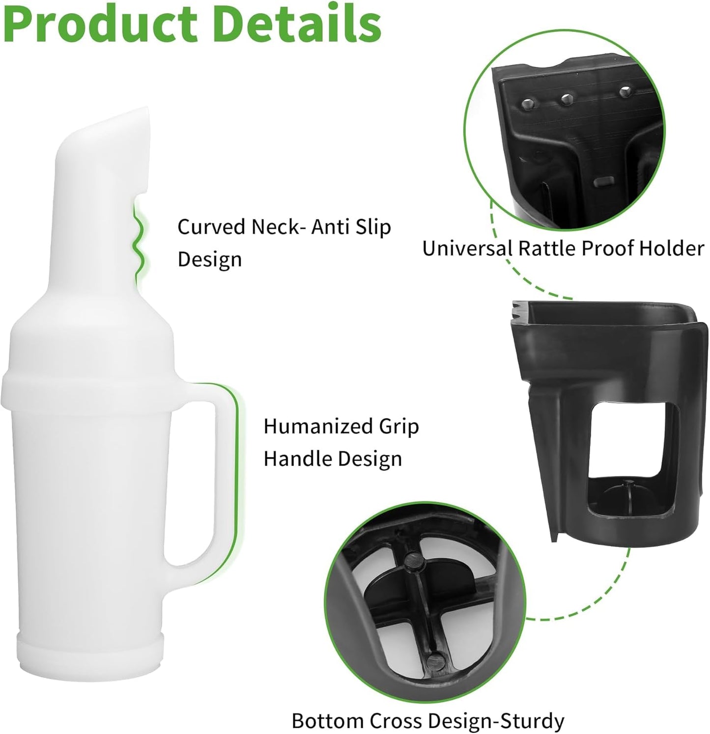 10L0L Universal Golf Cart Sand Bottle with Holder for Yamaha EZGO Club Car, Divots Filler Sand & Seed Bottle