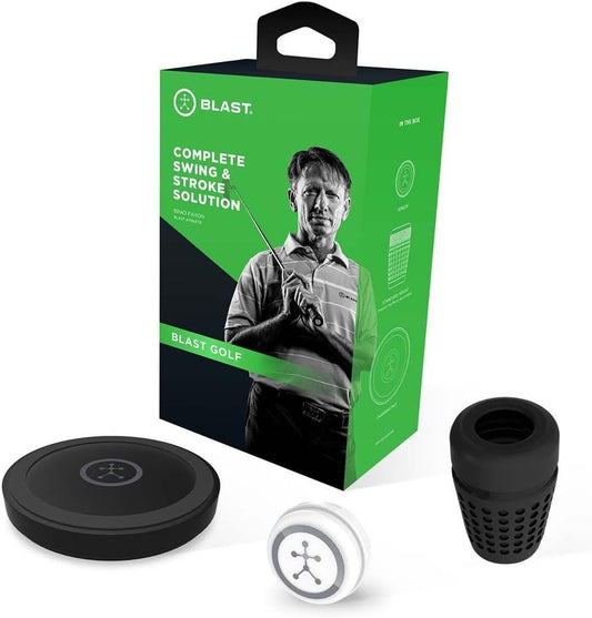 Blast Golf Swing & Stroke Analyzer - Lower Your Scores from tee to Green - Real-time Feedback, Swing Metrics, Video Capture Highlights, Track Performance (gen3 Sensor)