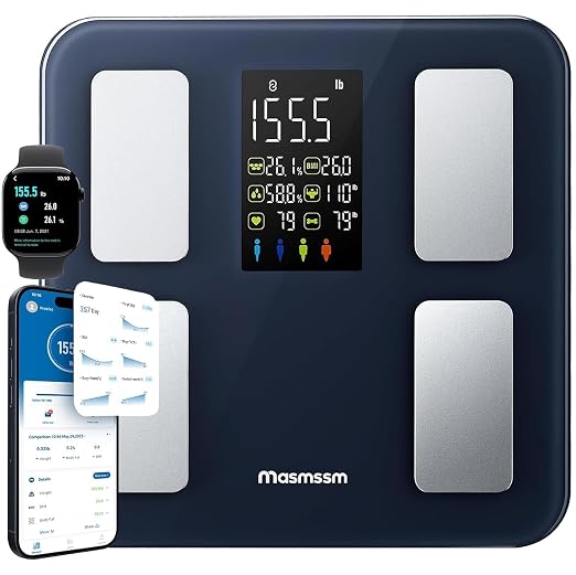 Smart Scale for Body Weight, FSA&HSA Eligible, Bathroom Digital Weighing Scale by Masmssm