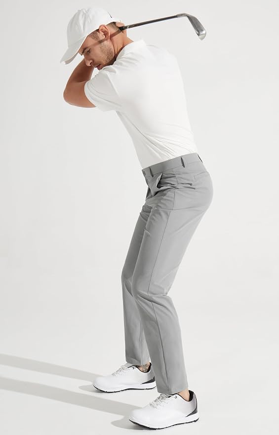 Libin Mens Golf Pants Stretch Work Dress Pants 30"/32"/34" Quick Dry - Image 5