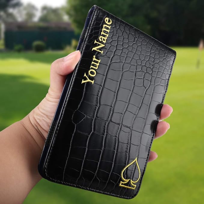 Craftsman Golf Crocodile Pattern Golf Scorecard Holder and Yardage Book Cover - Image 5