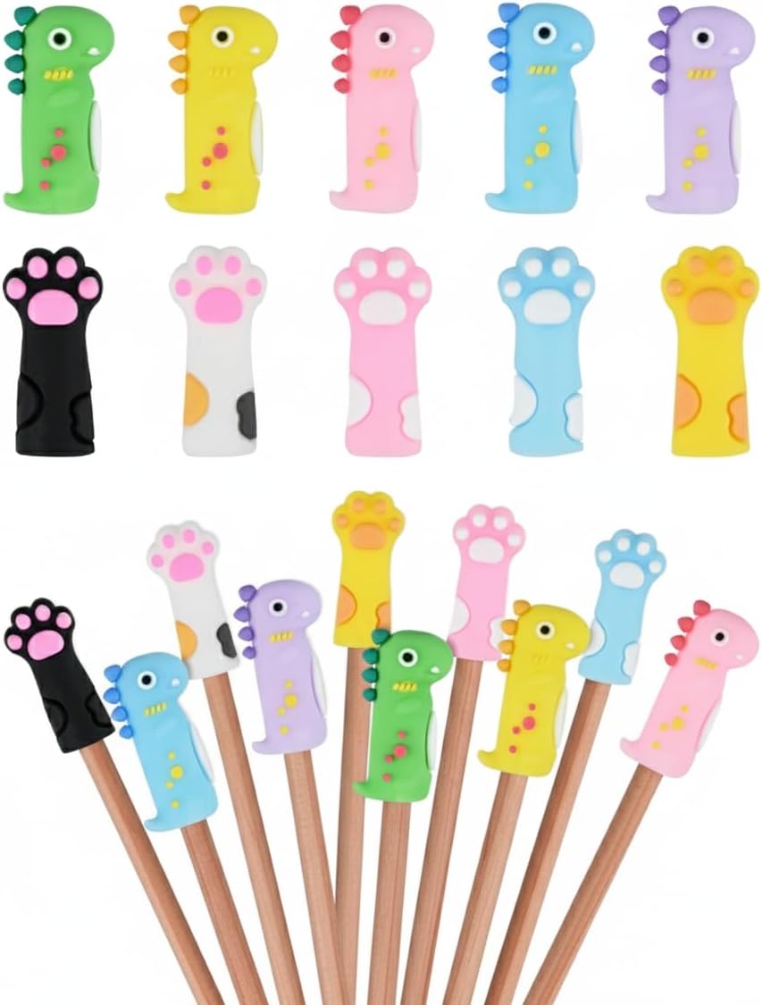 20 PCS Animal Pencil Toppers, Cute Pencil Tops for Kids Bulk, Back to School Pen Caps Charms Classroom Prizes Supplies for Girl Boy Student Teacher, Kids Fun Birthday Party Favors Gifts