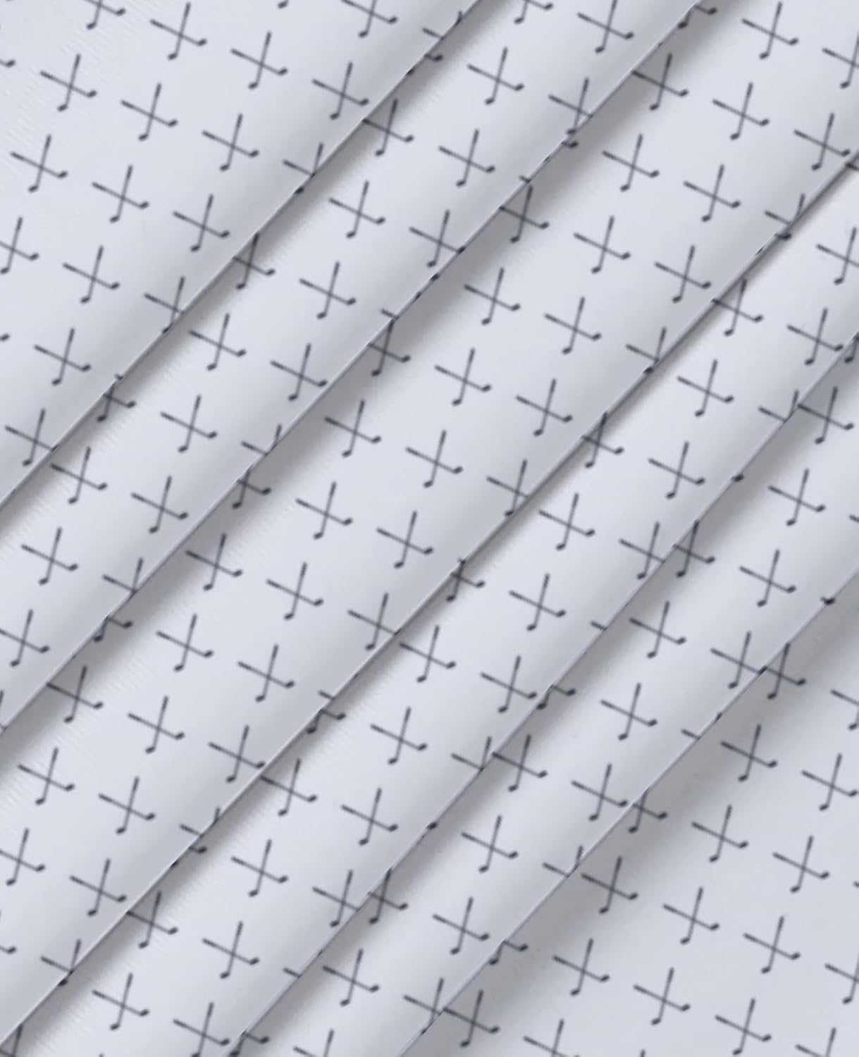 Hodaweisolp Golf Shirts for Men Dry Fit Print Moisture Wicking Performance Short Sleeve Polo Shirt