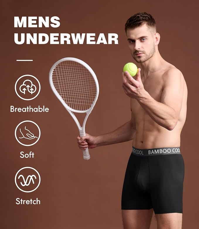 BAMBOO COOL Men's Ultra ComfortSoft Underwear, Moisture Wicking & Breathable No - Image 2