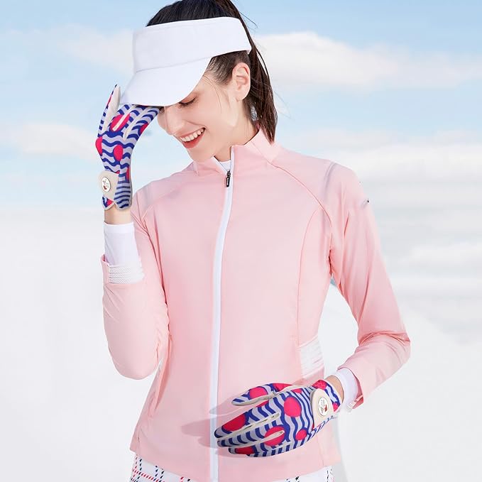 Golf Gloves Women with Ball Marker 2 Pack, Right Handed Golfer Left Hand - Image 6