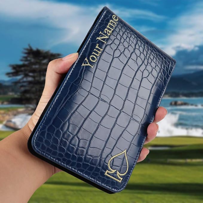 Craftsman Golf Crocodile Pattern Golf Scorecard Holder and Yardage Book Cover - Image 6