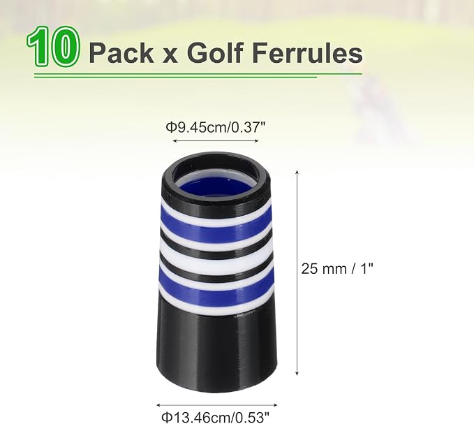 PATIKIL Golf Ferrules Tapered Golf Club Ferrules Multi-Ring Iron Ferrule Rings - Image 2
