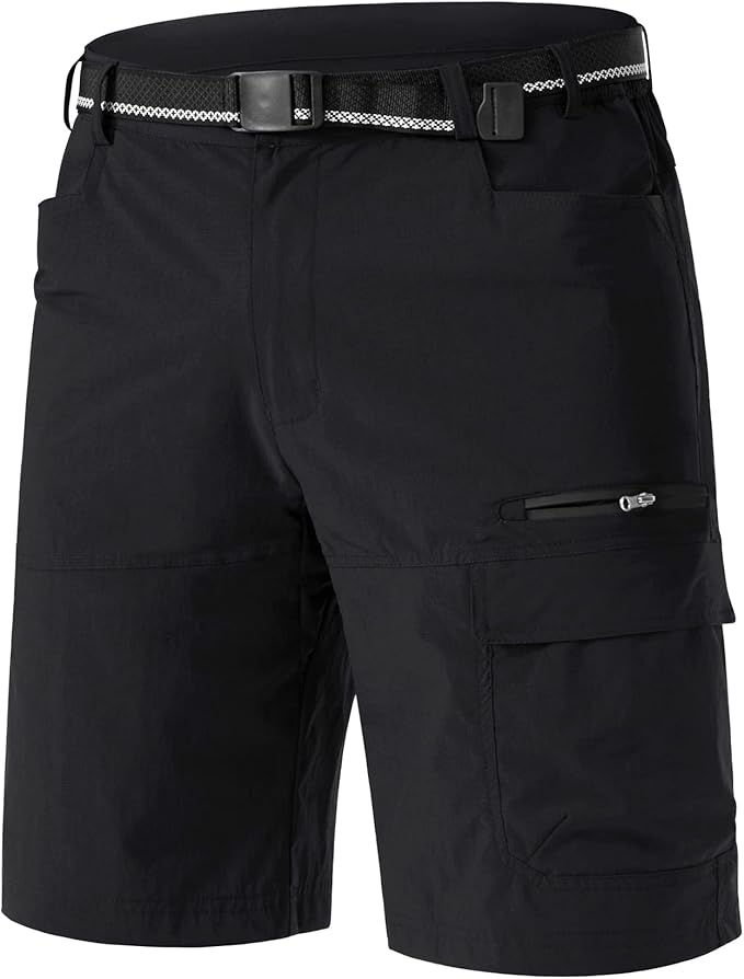 TACVASEN Men's Summer Outdoor Shorts Quick Dry Cargo Casual Work Hiking Shorts by TACVASEN