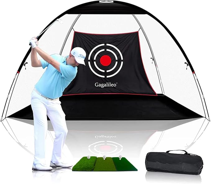 Gagalileo Golf Net: Backyard Practice Hitting Driving Training by Turf Mat by MustHave--TheBestGalileoSportsGolfNets
