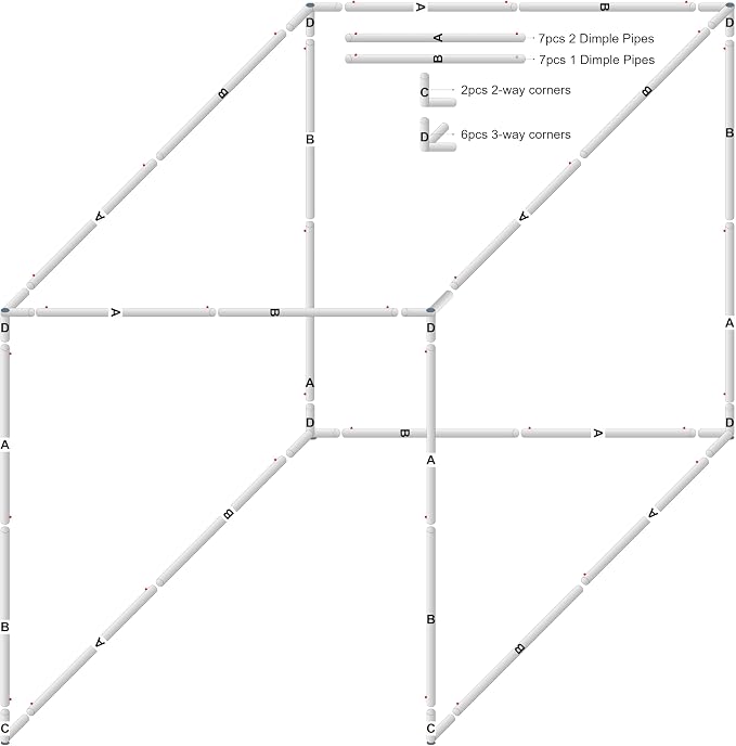 Jones Sports 10' x 10' x 10' #252 Knotless Nylon Golf Net and 10' x 10' Baffle - Image 3