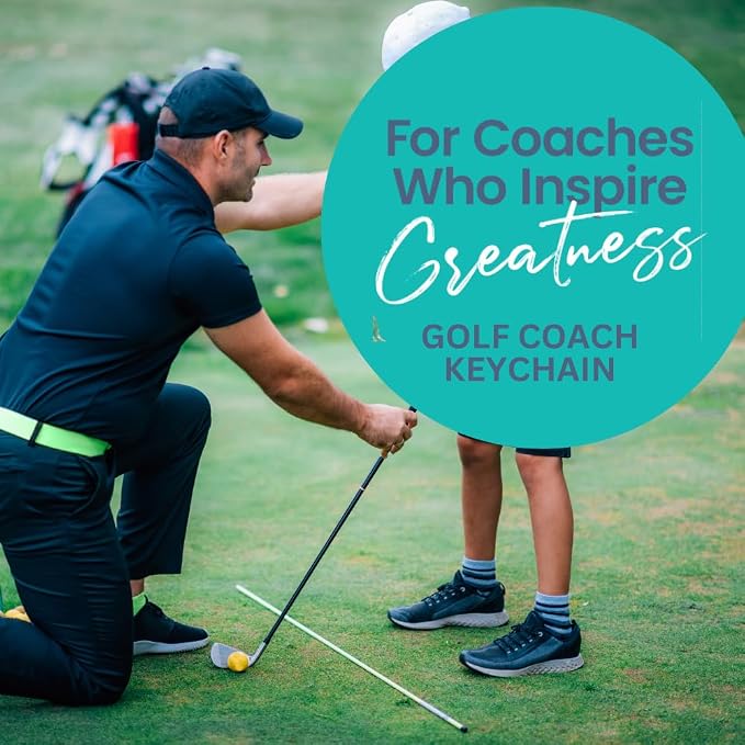 Golf Coach Keychain, Golf Coach Gifts, Great Coach is Hard to Find But - Image 3