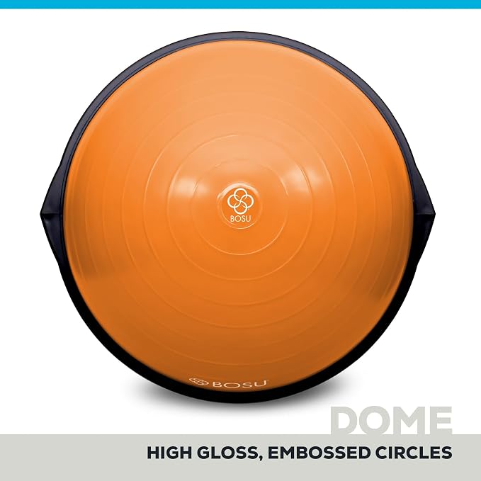 Bosu Balance Ball Exercise Trainer, Home Gym Equipment w/ Guided Workouts & Pump - Image 2