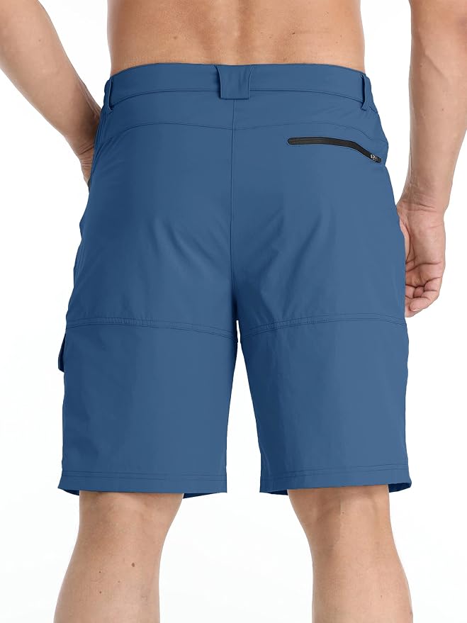 TACVASEN Men's Summer Outdoor Shorts Quick Dry Cargo Casual Work Hiking Shorts - Image 3