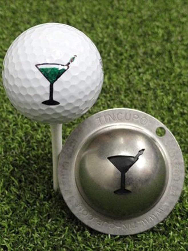 Tin Cup Golf Ball Marker Stencil by Unknown