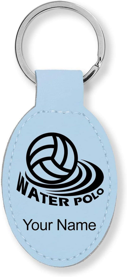 LaserGram Oval Keychain, Water Polo, Personalized Engraving Included by LaserGramCustomEngravedGifts