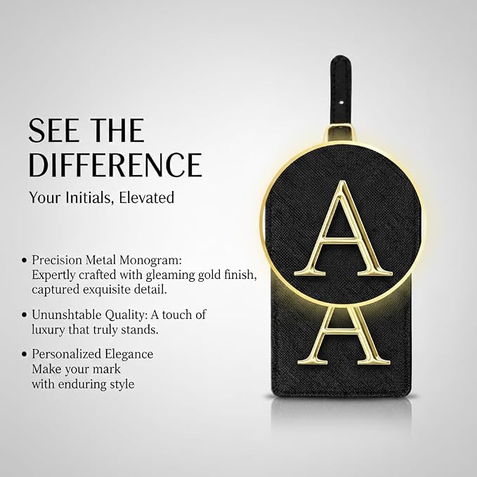 Personalized Initial Letter Luggage Tag - Image 2