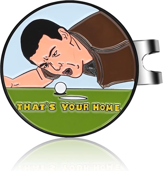 Enamel Golf Ball Marker with Magnetic Hat Clip by JIAOWEI
