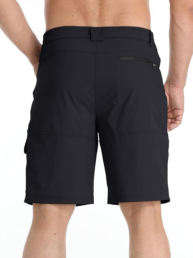 TACVASEN Men's Summer Outdoor Shorts Quick Dry Cargo Casual Work Hiking Shorts - Image 3