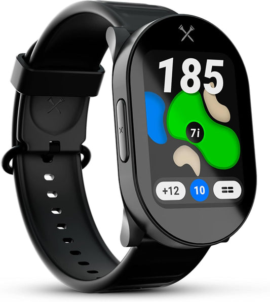 Blue Tees Golf Playmaker+ GPS Golf Watch with AMOLED Touch Screen Display, 42,000+ Preloaded Courses, Advanced Shot Tracking & Dynamic GPS Distances, Real Time Weather & Course View, IP67 Waterproof