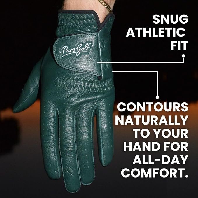 PUR3 Cabretta Leather Golf Gloves Men | 2 Pack Heritage Collection | Includes - Image 5