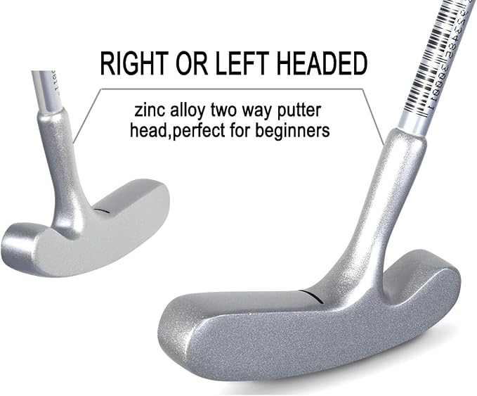 Two Way Junior Golf Putter Stainless Steel Kids Putter Both Left and Right - Image 2