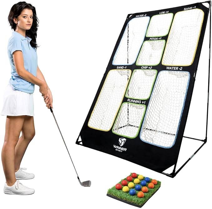 WINNER SPIRIT Play 707 Golf Chipping Game Net by WINNERSPIRIT