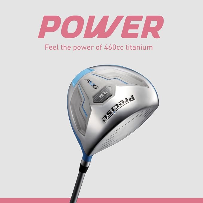 Precise AMG Complete Womens Golf Clubs Set, Includes Driver, 6-PW Irons - Image 4