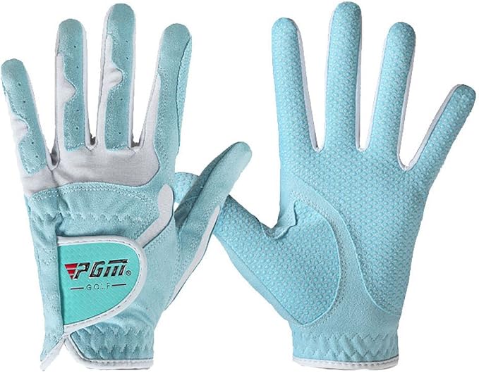 PGM Women's Golf Glove One Pair, Improved Grip System, Cool and Comfortable by PGM