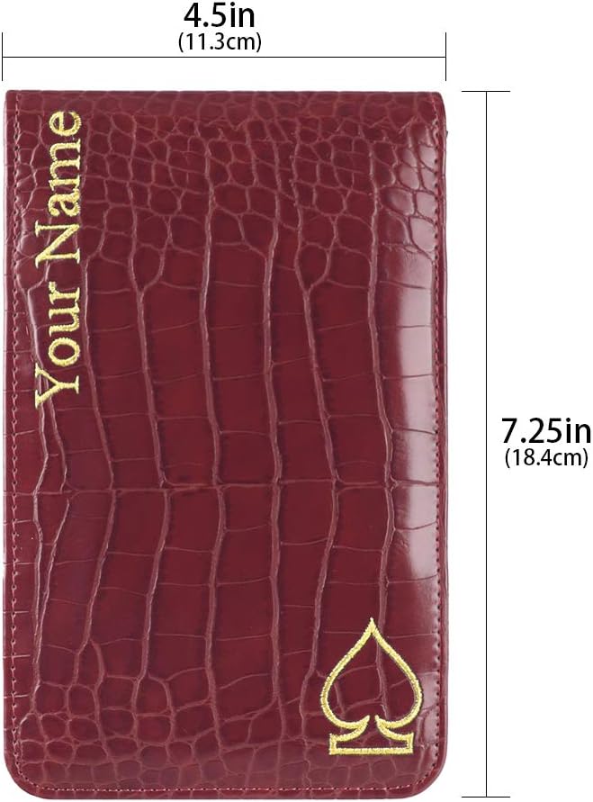 Craftsman Golf Crocodile Pattern Golf Scorecard Holder and Yardage Book Cover - Image 7